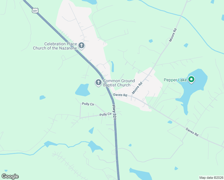 map of restaurants, bars, coffee shops, grocery stores, and more near 2969 Chester Highway in York