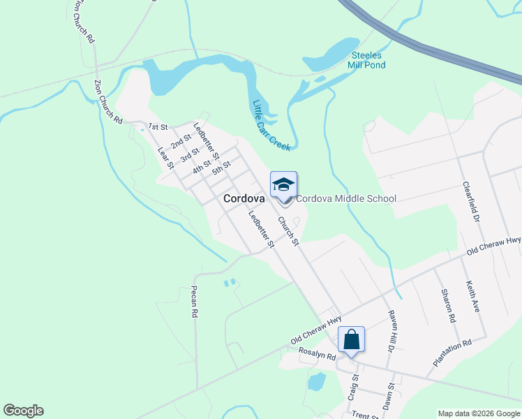 map of restaurants, bars, coffee shops, grocery stores, and more near 108 School Street in Rockingham