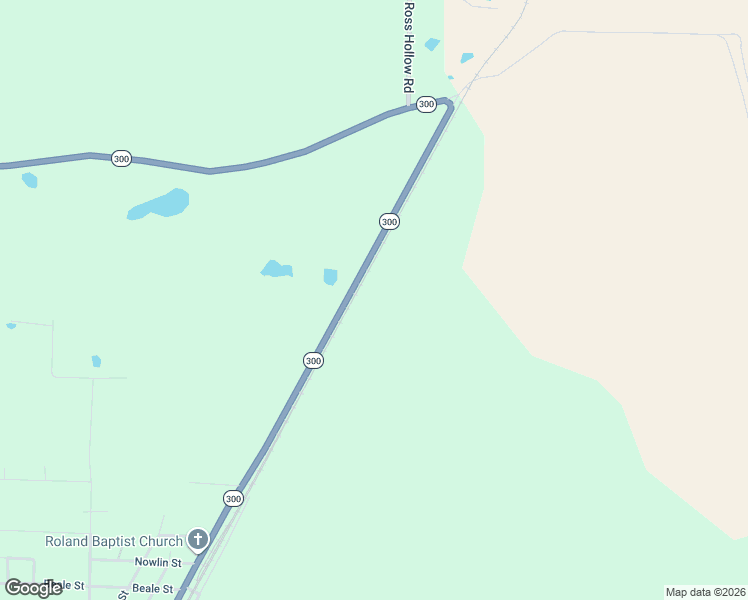 map of restaurants, bars, coffee shops, grocery stores, and more near 19716 Arkansas 300 in Roland
