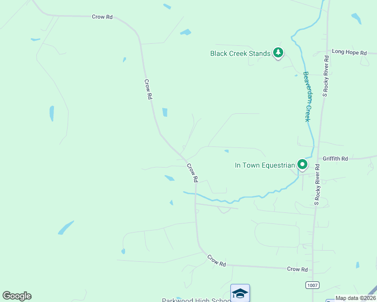 map of restaurants, bars, coffee shops, grocery stores, and more near 3706 Crow Road in Monroe