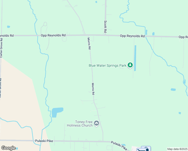 map of restaurants, bars, coffee shops, grocery stores, and more near 375 Morris Road in Toney