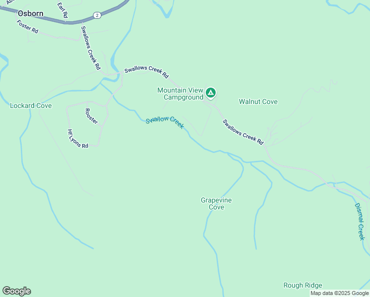 map of restaurants, bars, coffee shops, grocery stores, and more near Swallows Creek Road in Towns County
