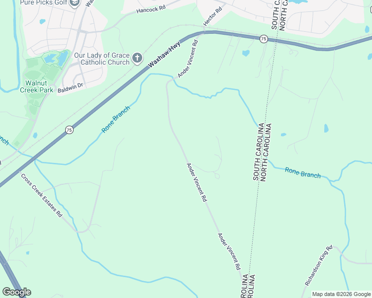 map of restaurants, bars, coffee shops, grocery stores, and more near 7199 Ander Vincent Road in Lancaster
