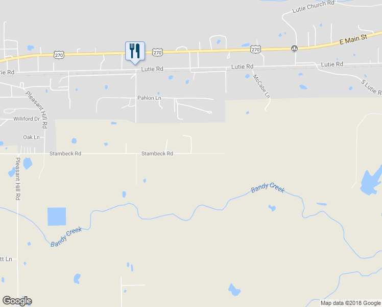 map of restaurants, bars, coffee shops, grocery stores, and more near Pleasant Hill Road in Wilburton