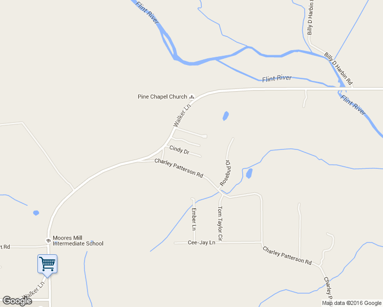 map of restaurants, bars, coffee shops, grocery stores, and more near Cindy Drive in New Market