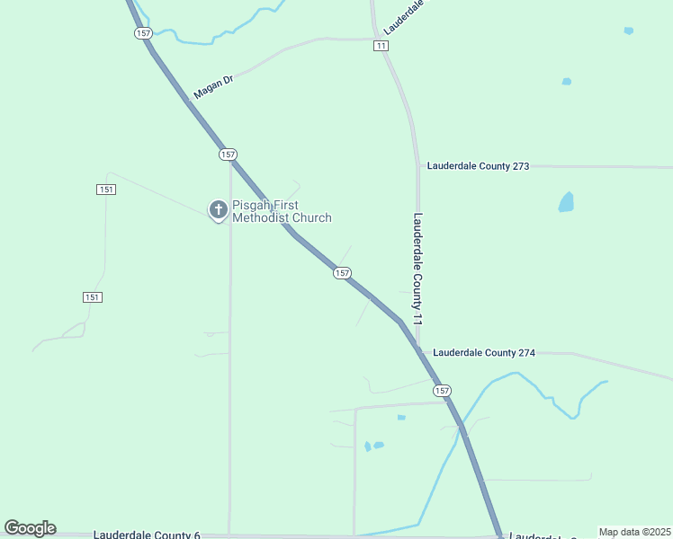 map of restaurants, bars, coffee shops, grocery stores, and more near 8601 Alabama 157 in Florence