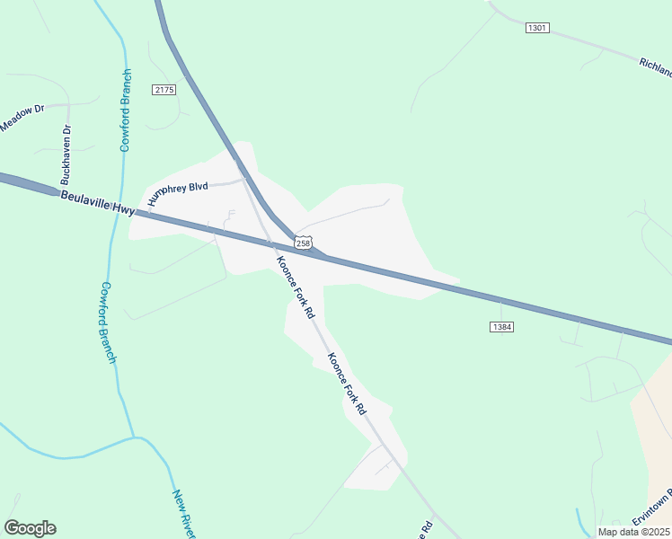 map of restaurants, bars, coffee shops, grocery stores, and more near 871 Kinston Highway in Richlands