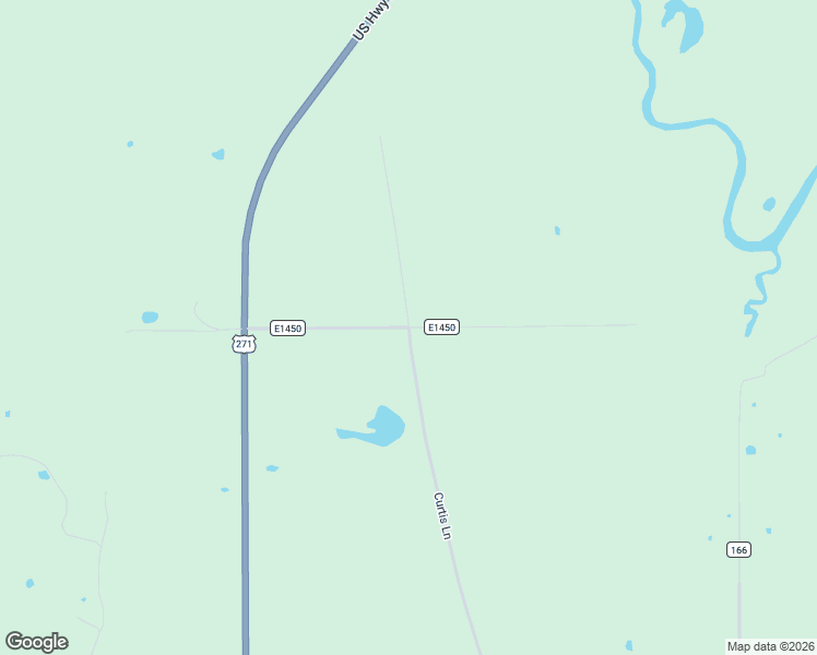 map of restaurants, bars, coffee shops, grocery stores, and more near County Road E1450 in Le Flore County