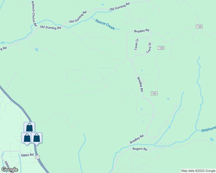 map of restaurants, bars, coffee shops, grocery stores, and more near 16 Loftis Mountain Trail in Blairsville