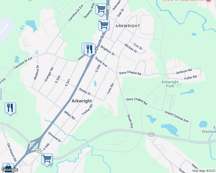 map of restaurants, bars, coffee shops, grocery stores, and more near 143 Tucker Road in Spartanburg