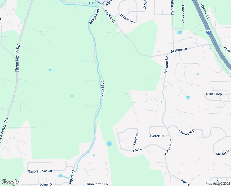 map of restaurants, bars, coffee shops, grocery stores, and more near 98 Chambers Lane in Ringgold