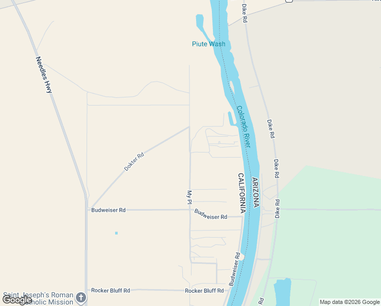 map of restaurants, bars, coffee shops, grocery stores, and more near My Place in Needles