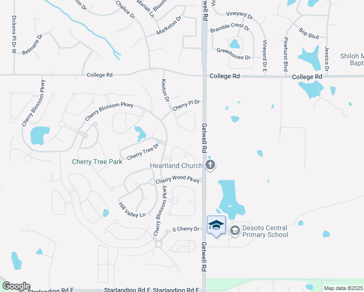 map of restaurants, bars, coffee shops, grocery stores, and more near 2884 Poplar Woods Drive in Southaven
