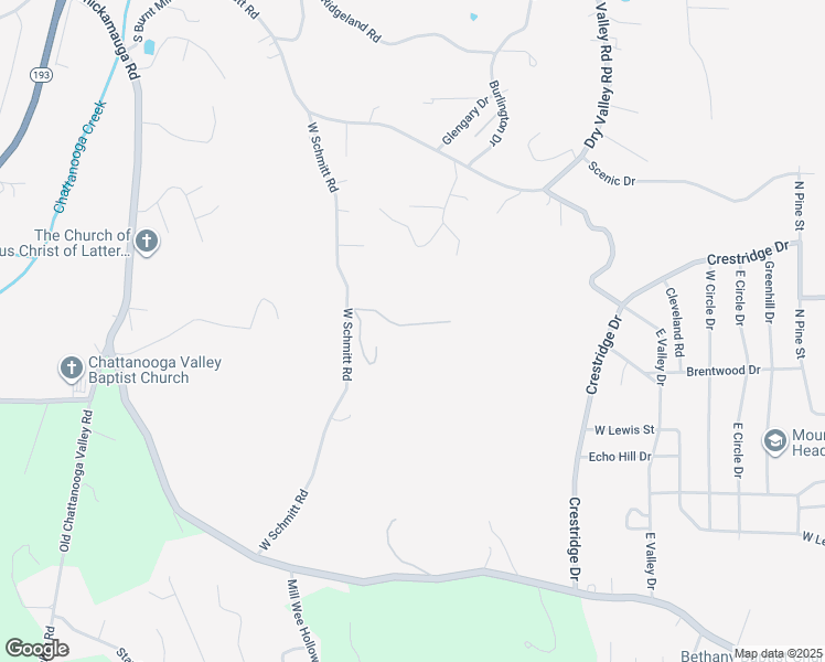 map of restaurants, bars, coffee shops, grocery stores, and more near 73 Berry Road in Rossville