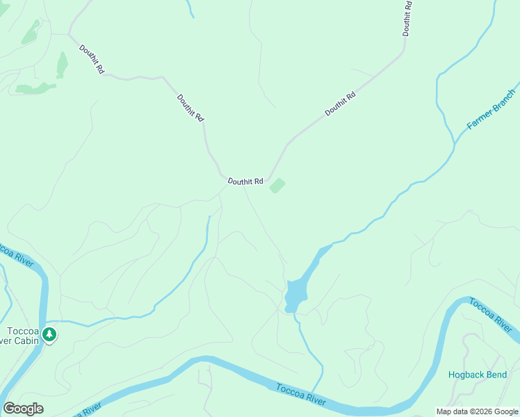 map of restaurants, bars, coffee shops, grocery stores, and more near 93 Kaely Drive in Mineral Bluff