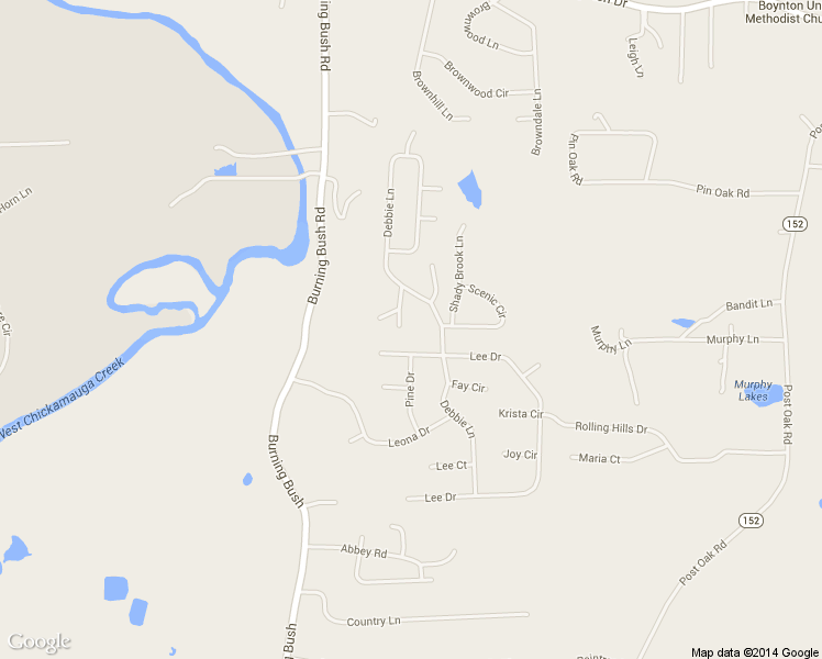 map of restaurants, bars, coffee shops, grocery stores, and more near 91 Sims Drive in Ringgold