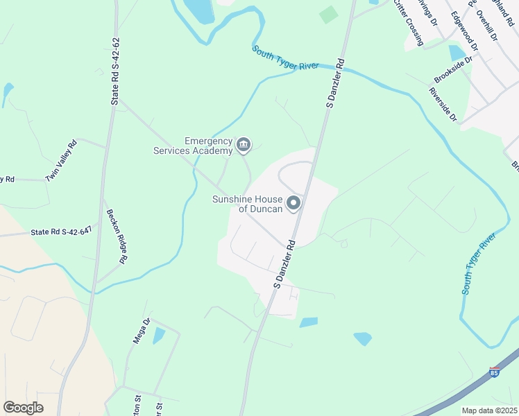 map of restaurants, bars, coffee shops, grocery stores, and more near 150 State Road S-42-2030 in Duncan
