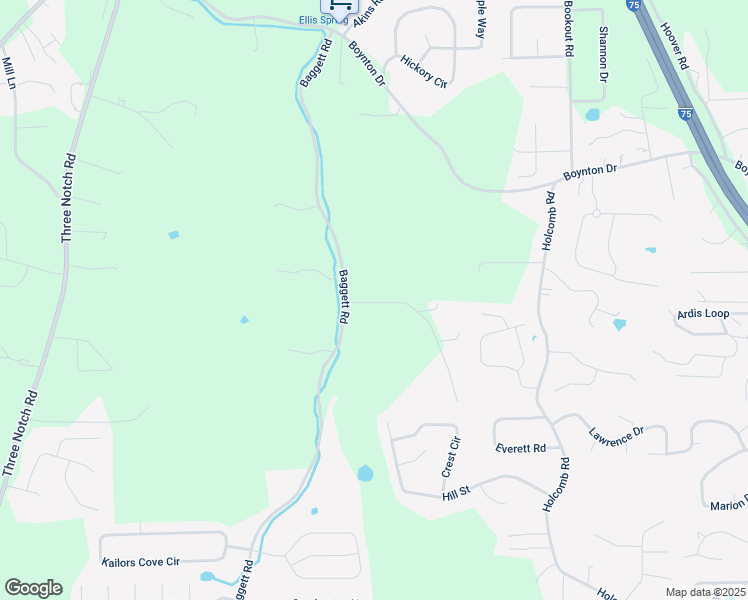 map of restaurants, bars, coffee shops, grocery stores, and more near 98 Chambers Lane in Ringgold