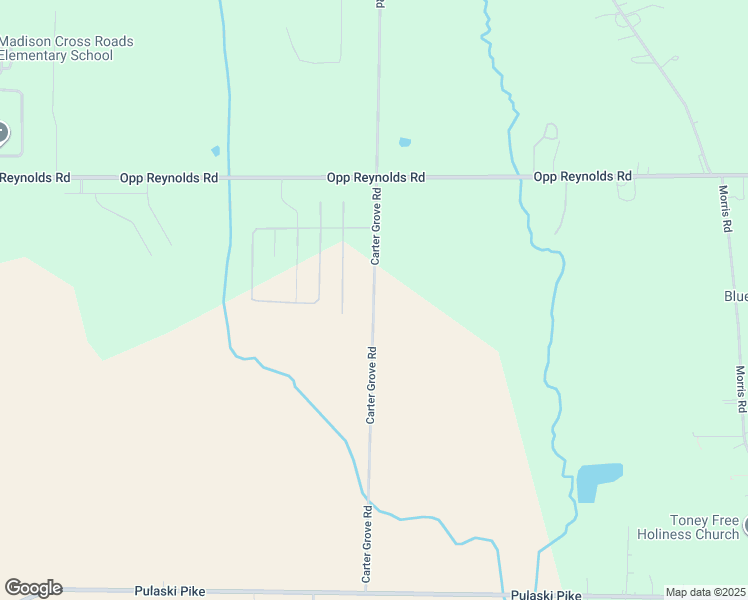 map of restaurants, bars, coffee shops, grocery stores, and more near 409 Carter Grove Road in Toney