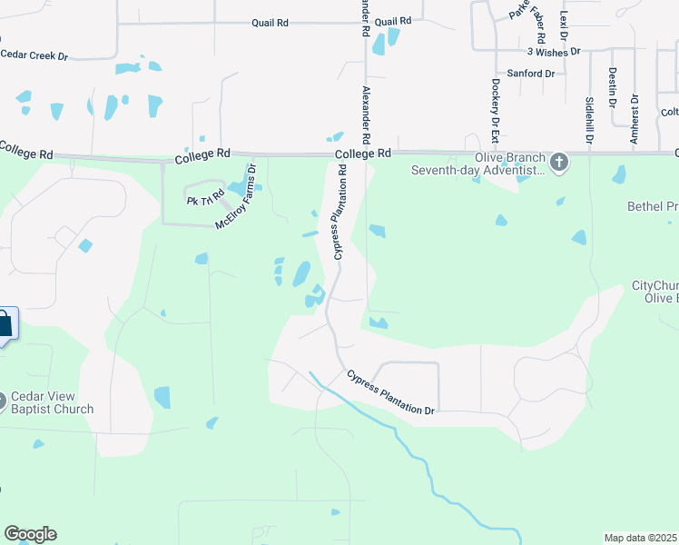 map of restaurants, bars, coffee shops, grocery stores, and more near 3680 Cypress Plantation Drive in Olive Branch