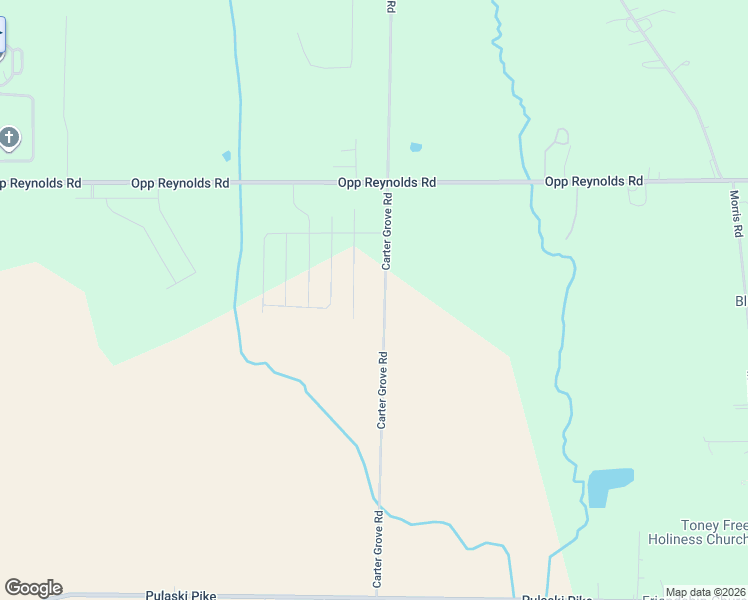 map of restaurants, bars, coffee shops, grocery stores, and more near 412 Carter Grove Road in Toney