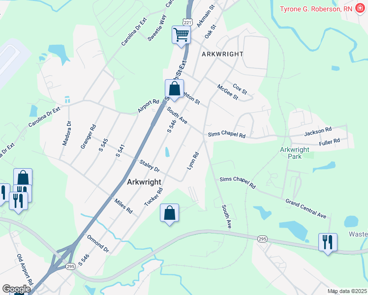 map of restaurants, bars, coffee shops, grocery stores, and more near 143 Tucker Road in Spartanburg