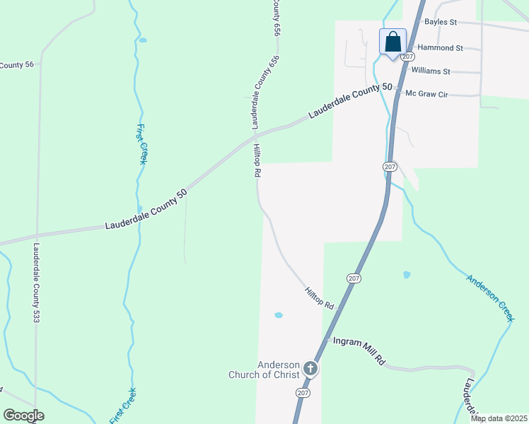 map of restaurants, bars, coffee shops, grocery stores, and more near 814 Hilltop Road in Anderson