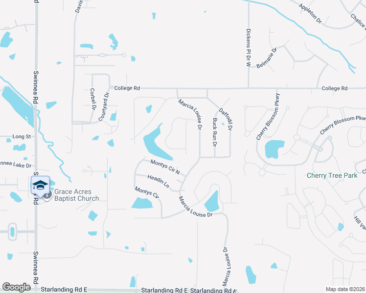 map of restaurants, bars, coffee shops, grocery stores, and more near 1686 Montys Circle in Southaven