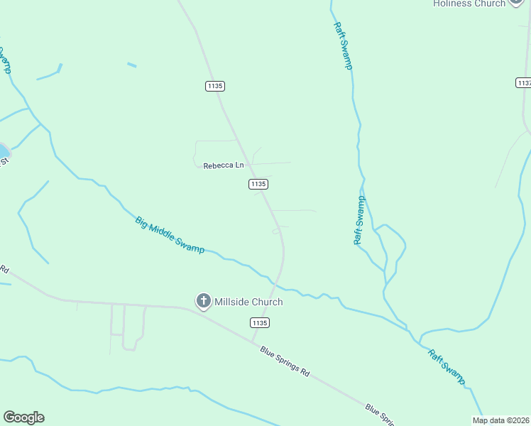 map of restaurants, bars, coffee shops, grocery stores, and more near 1550 McBryde Mill Road in Red Springs