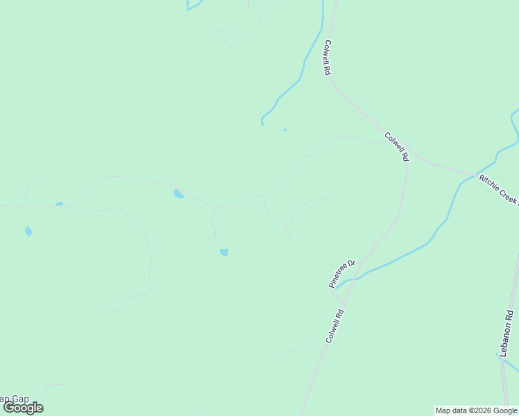 map of restaurants, bars, coffee shops, grocery stores, and more near 1170 Ritchie Creek Road in Blue Ridge