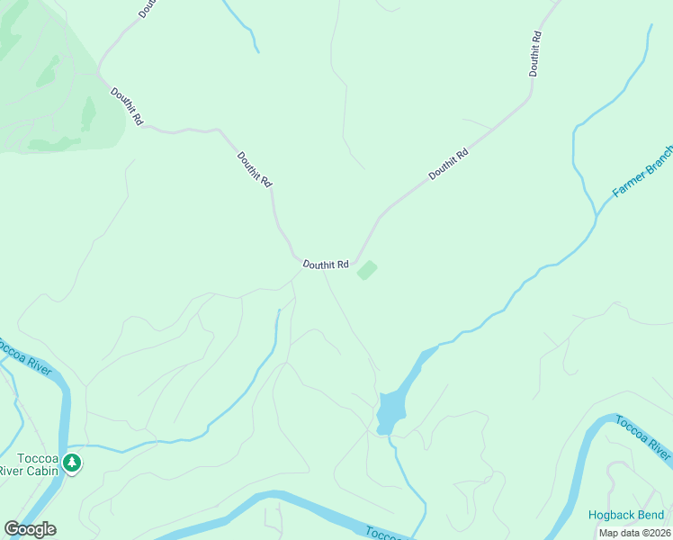 map of restaurants, bars, coffee shops, grocery stores, and more near 1994 Douthit Road in Mineral Bluff