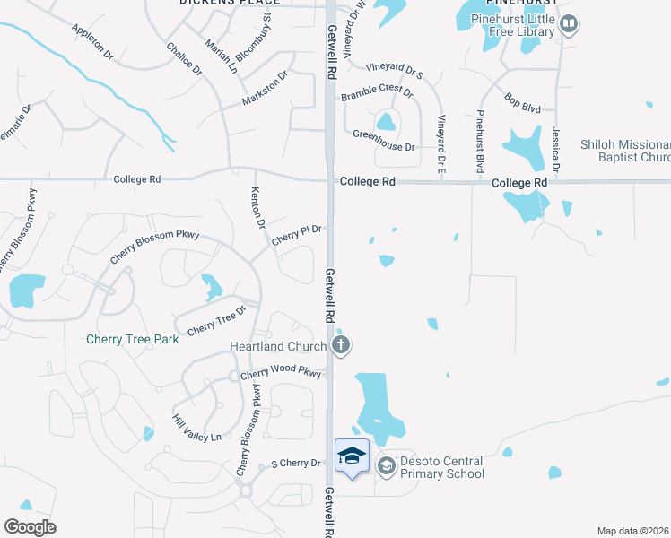 map of restaurants, bars, coffee shops, grocery stores, and more near 3774 Getwell Road in Southaven