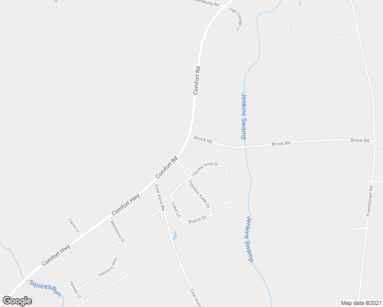 map of restaurants, bars, coffee shops, grocery stores, and more near 203 Bert Court in Richlands