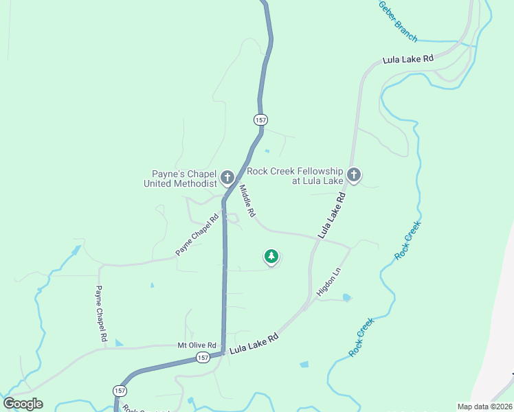map of restaurants, bars, coffee shops, grocery stores, and more near 193 Middle Road in Lookout Mountain