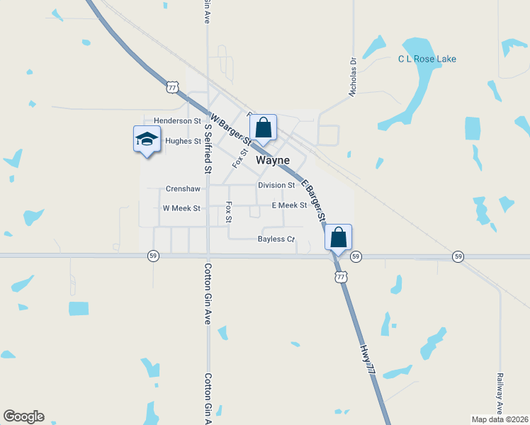 map of restaurants, bars, coffee shops, grocery stores, and more near 107 Shannon Street in Wayne