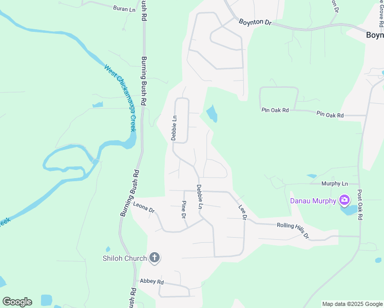 map of restaurants, bars, coffee shops, grocery stores, and more near 67 Brook Wood Drive in Ringgold