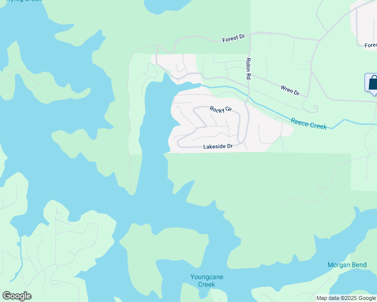 map of restaurants, bars, coffee shops, grocery stores, and more near 799 Lakeside Drive in Blairsville