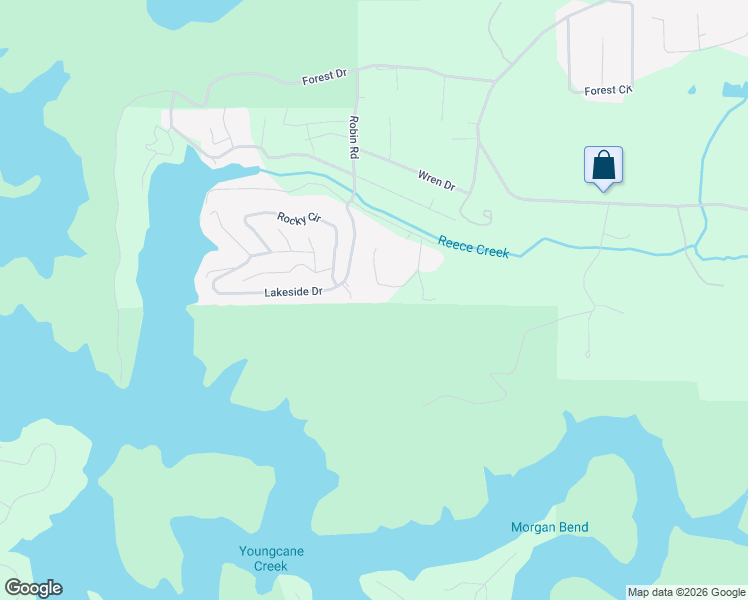 map of restaurants, bars, coffee shops, grocery stores, and more near 4647 Jims Road in Blairsville