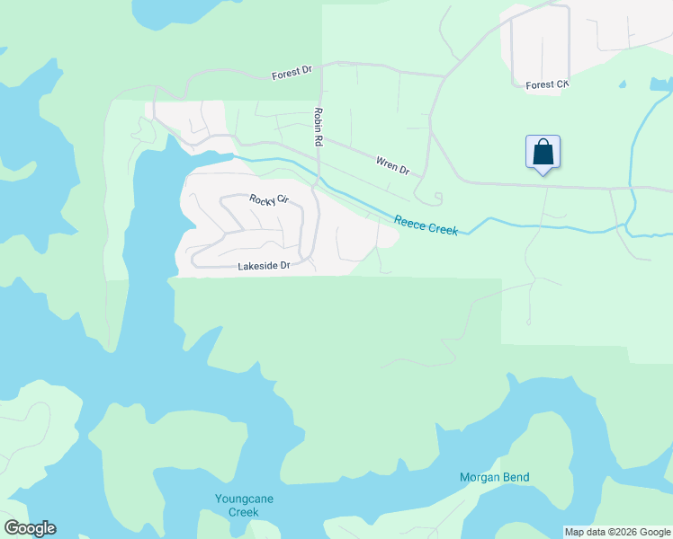 map of restaurants, bars, coffee shops, grocery stores, and more near 4647 Jims Road in Blairsville