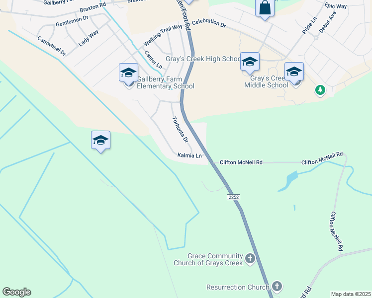 map of restaurants, bars, coffee shops, grocery stores, and more near 624 Torhunta Drive in Hope Mills