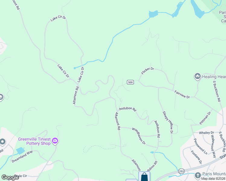 map of restaurants, bars, coffee shops, grocery stores, and more near 21 Chestnut Ridge Road in Greenville
