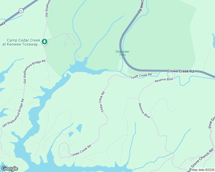 map of restaurants, bars, coffee shops, grocery stores, and more near 224 Cedar Creek Road in Sunset