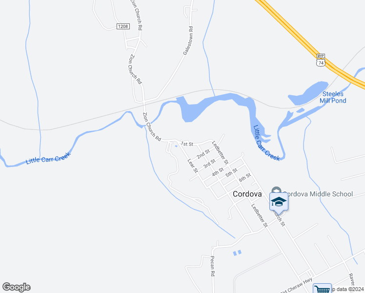 map of restaurants, bars, coffee shops, grocery stores, and more near 178 Lear Street in Cordova