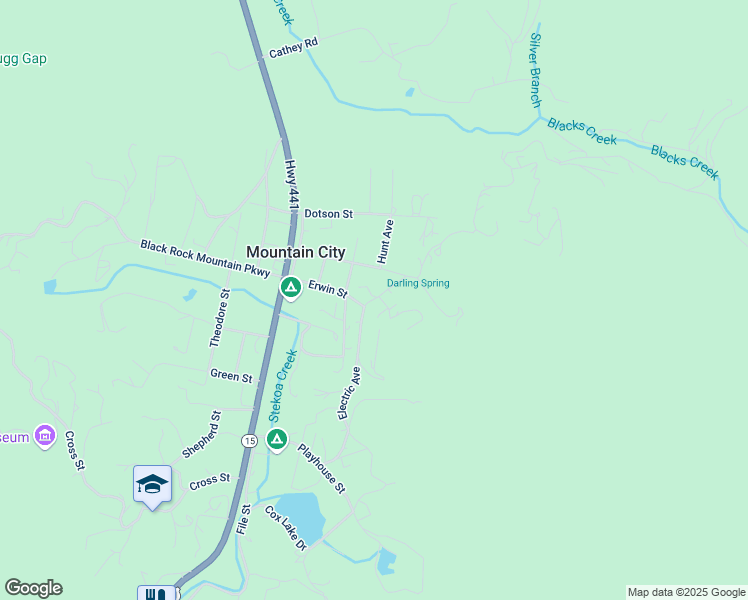 map of restaurants, bars, coffee shops, grocery stores, and more near 507 Electric Avenue in Clayton