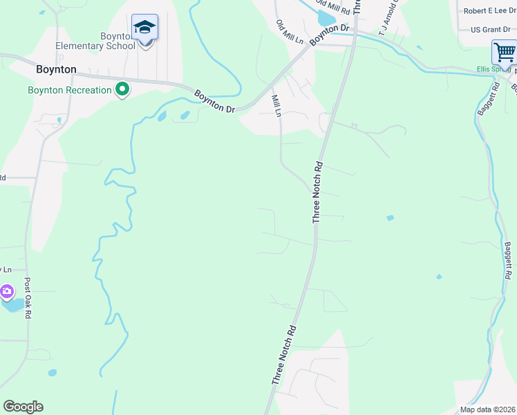 map of restaurants, bars, coffee shops, grocery stores, and more near 158 Hidden Hollow Road in Ringgold