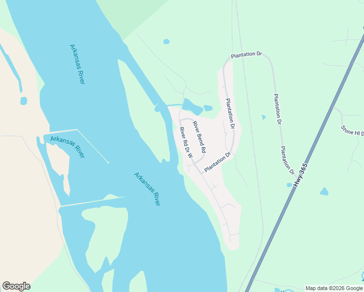 map of restaurants, bars, coffee shops, grocery stores, and more near 31 River Road Drive West in Mayflower