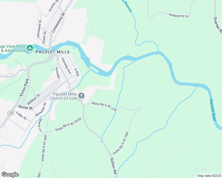 map of restaurants, bars, coffee shops, grocery stores, and more near 190 Graceland Drive in Pacolet