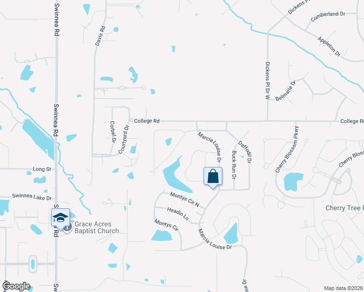 map of restaurants, bars, coffee shops, grocery stores, and more near 3480 Marcia Louise Dr in Southaven