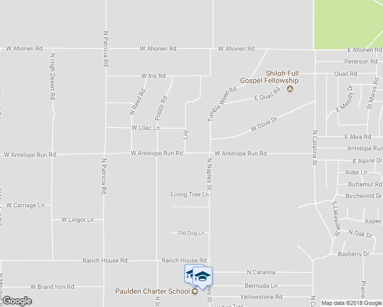 map of restaurants, bars, coffee shops, grocery stores, and more near 625 West Antelope Run Road in Paulden