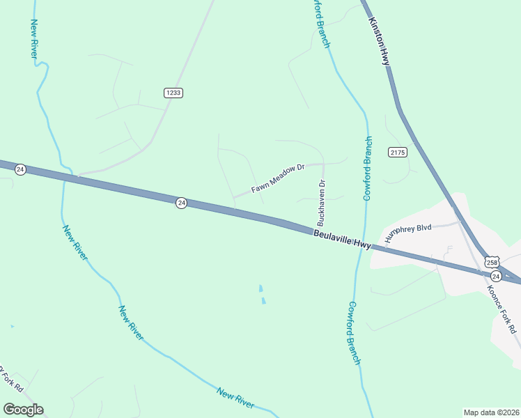 map of restaurants, bars, coffee shops, grocery stores, and more near 216 Trophy Ridge Drive in Richlands
